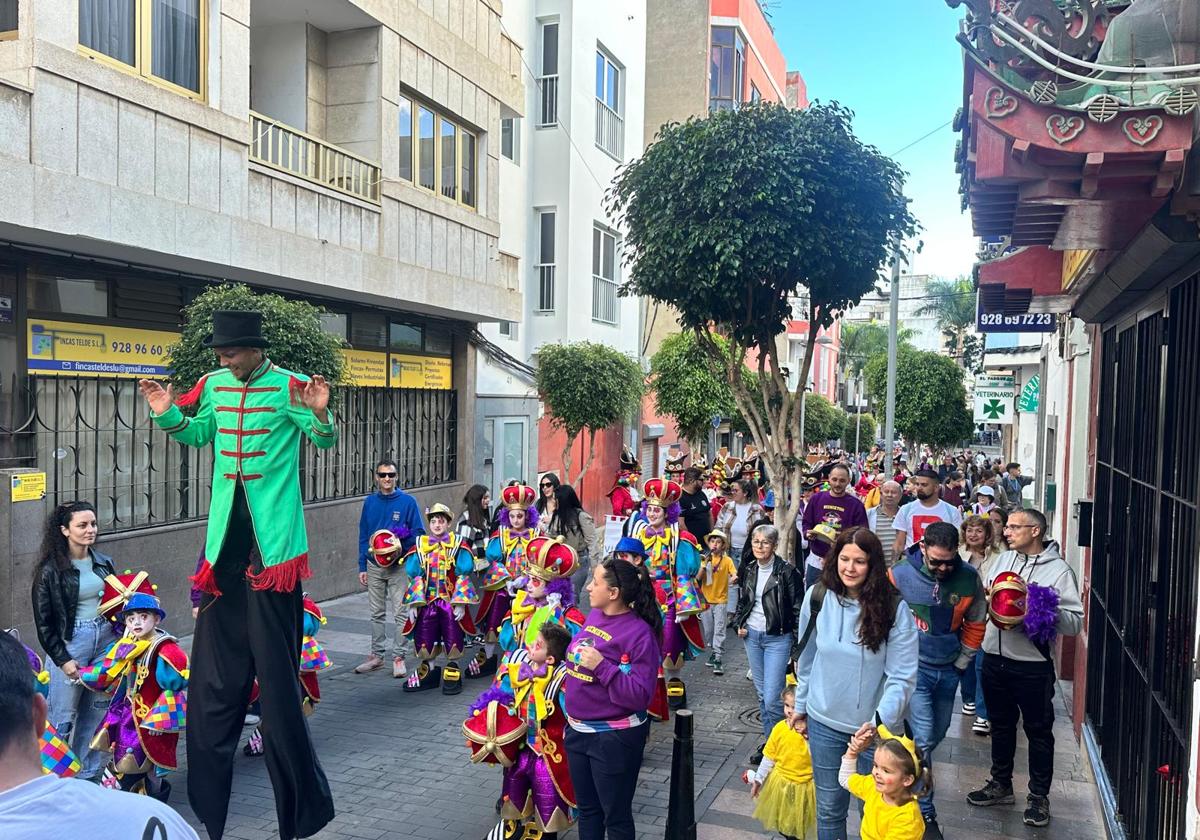 Imagen de la Cabalgata Accesible celebrada este viernes en Telde.