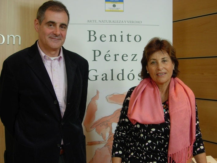 Imagen de archivo de Germán Gullón y Yolanda Arencibia, dos de las voces más autorizadas en Galdós.