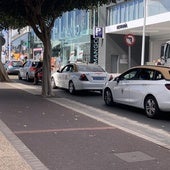 Taxis en Puerto del Carmen.