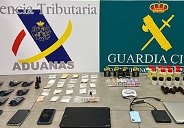 Imagen del material incautado.