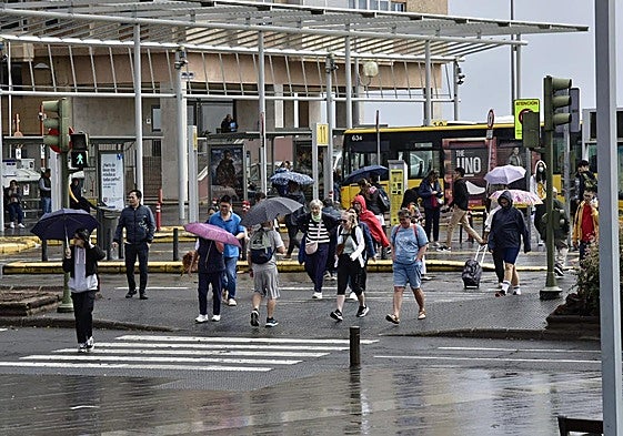 La borrasca Nuria se deja sentir en la capital grancanaria.