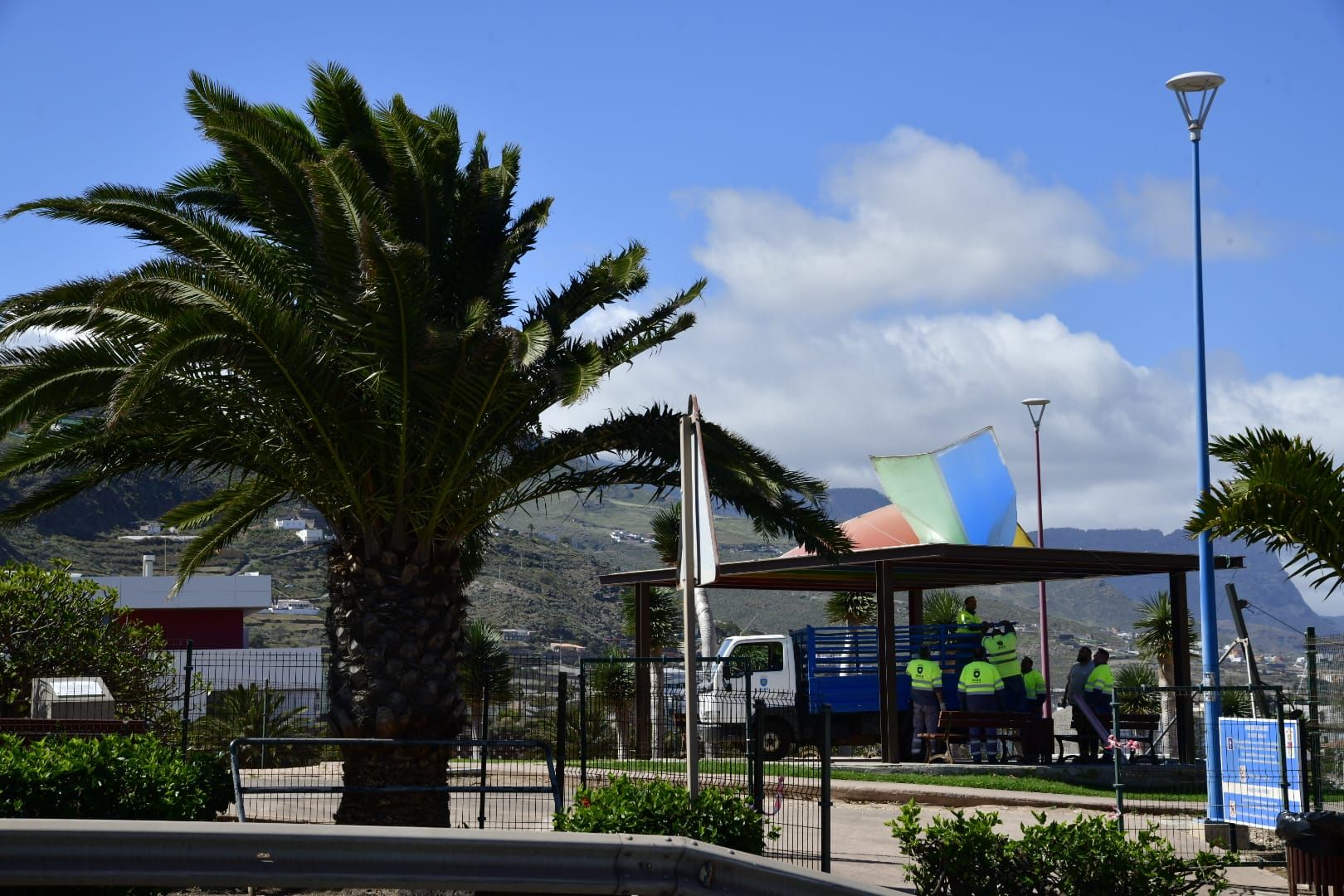 Las rachas de viento causan estragos en el norte de Gran Canaria