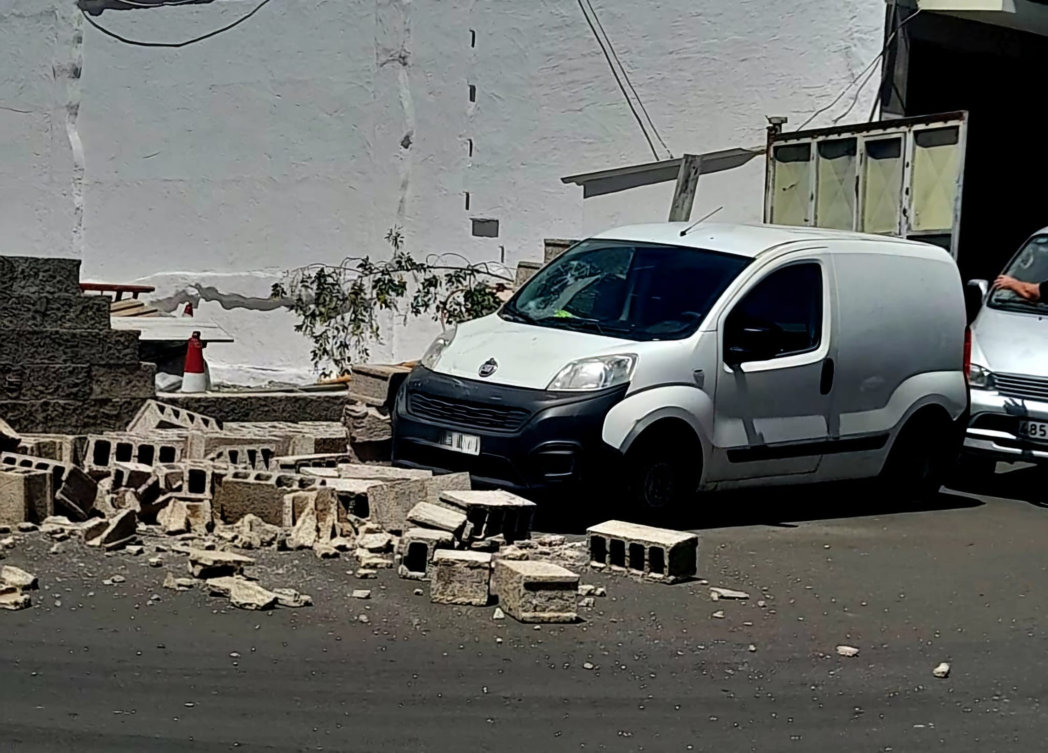 Las rachas de viento causan estragos en el norte de Gran Canaria