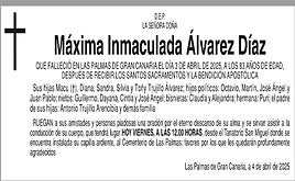 Máxima Inmaculada Álvarez Díaz