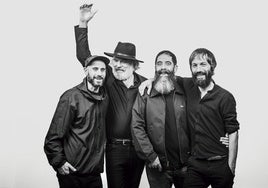De derecha a izquierda, Enric Montefusco, Ricky Lavado, Ricky Falkner y Piti Elvira.