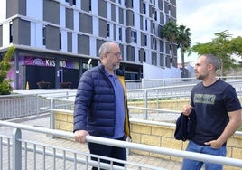 Algunos de los vecinos implicados en la movilización ciudadana en Tamaraceite.