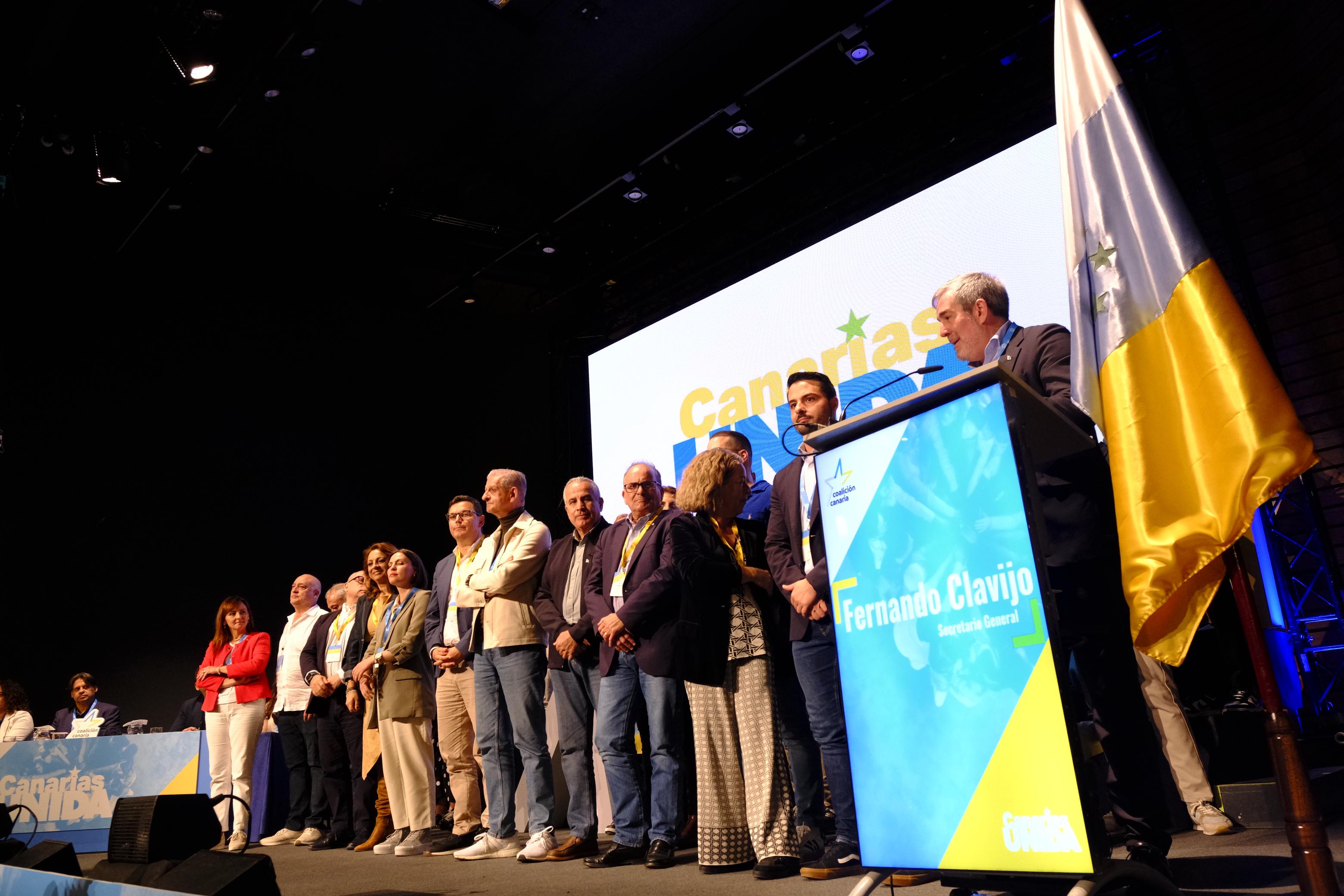Imágenes de la clausura del VIII Congreso de Coalición Canaria