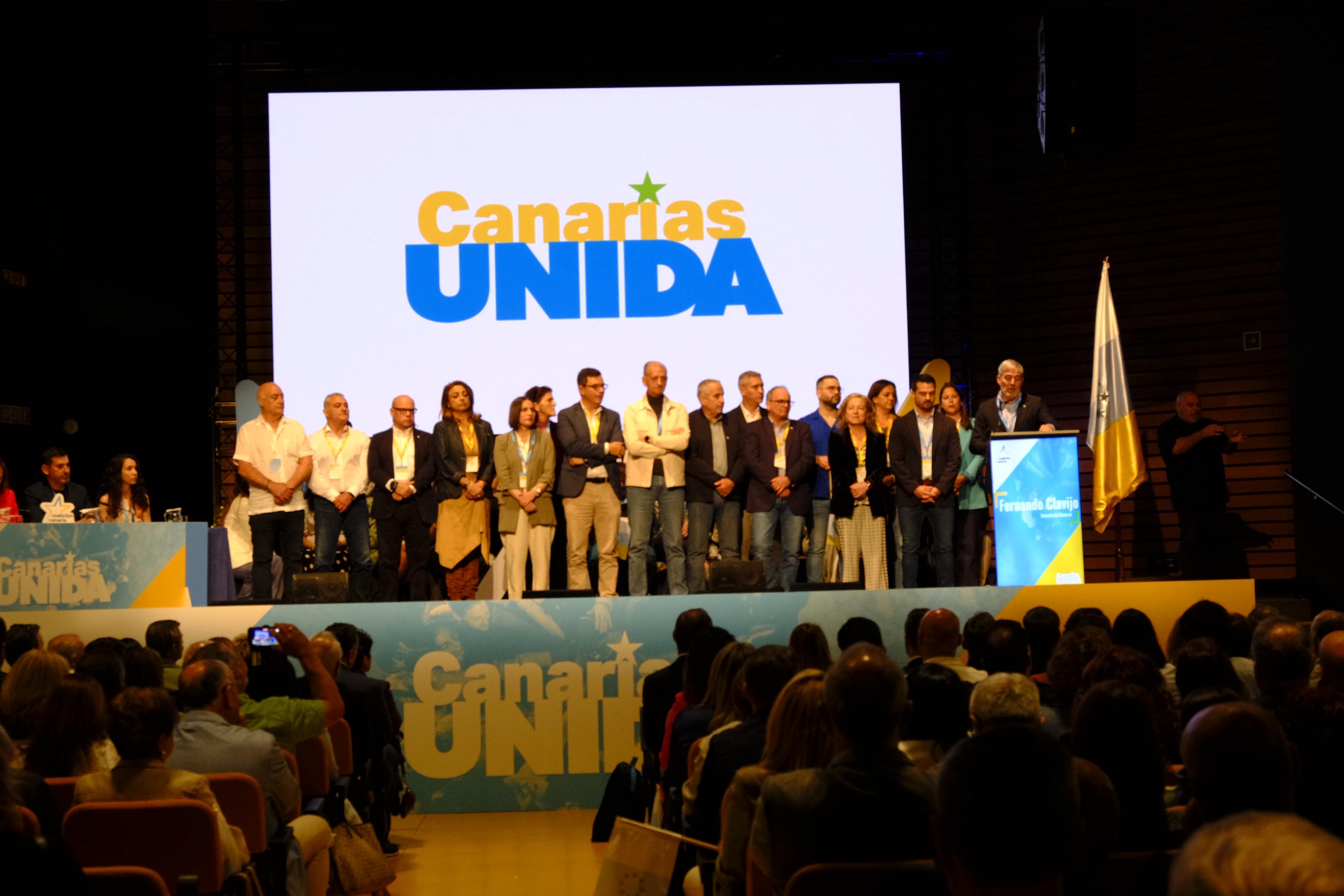 Imágenes de la clausura del VIII Congreso de Coalición Canaria