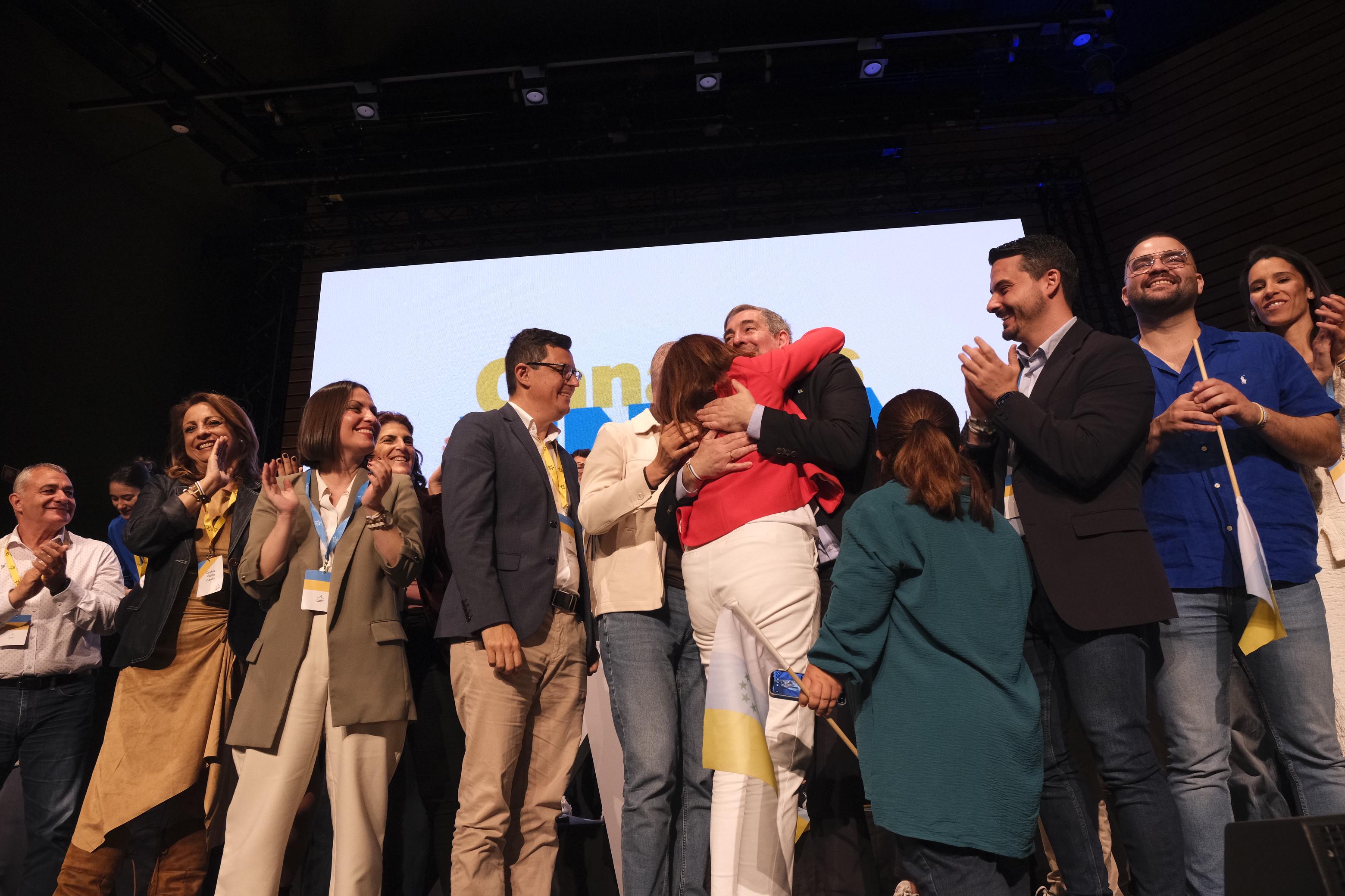Imágenes de la clausura del VIII Congreso de Coalición Canaria