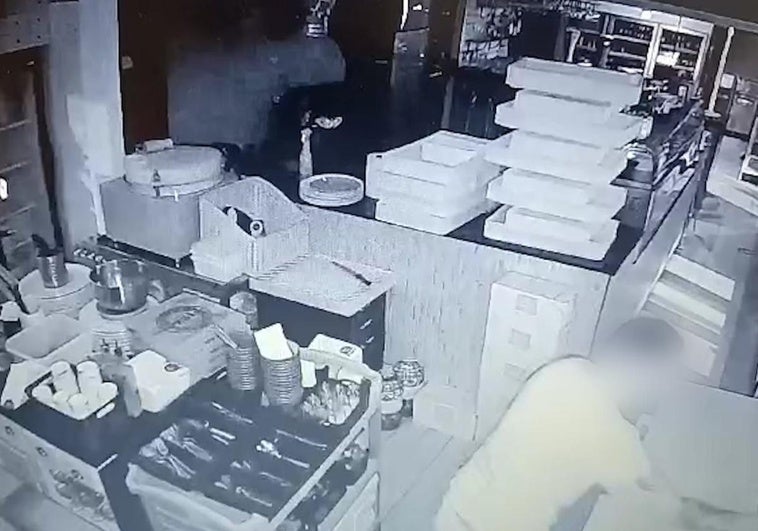 Imagen extraída de la cámara de vigilancia del local durante los hechos.