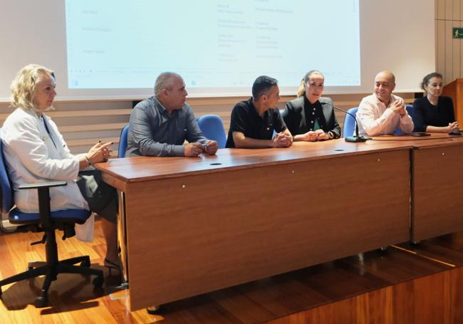 Tomás Pérez, el viceconsejero Carlos Díaz y la presidenta Lola García, entre otros.