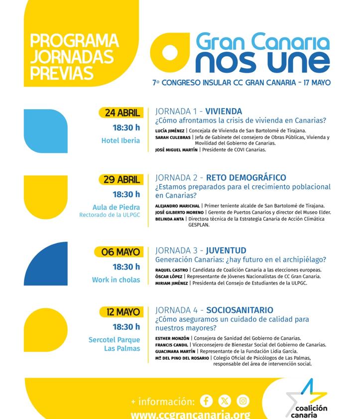 Imagen secundaria 2 - Coalición Canaria (CC) Gran Canaria celebra congreso con «las puertas abiertas»