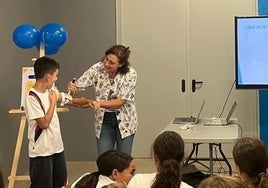 Imagen reciente de un taller sobre la diabetes con menores.