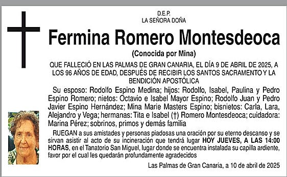 Fermina Romero Montesdeoca