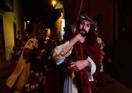 Unos 300 vecinos de Agüimes reviven este viernes la Pasión de Cristo