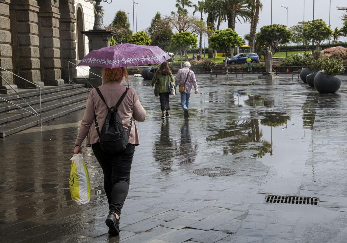 Las lluvias débiles, protagonistas este domingo en el norte de Canarias