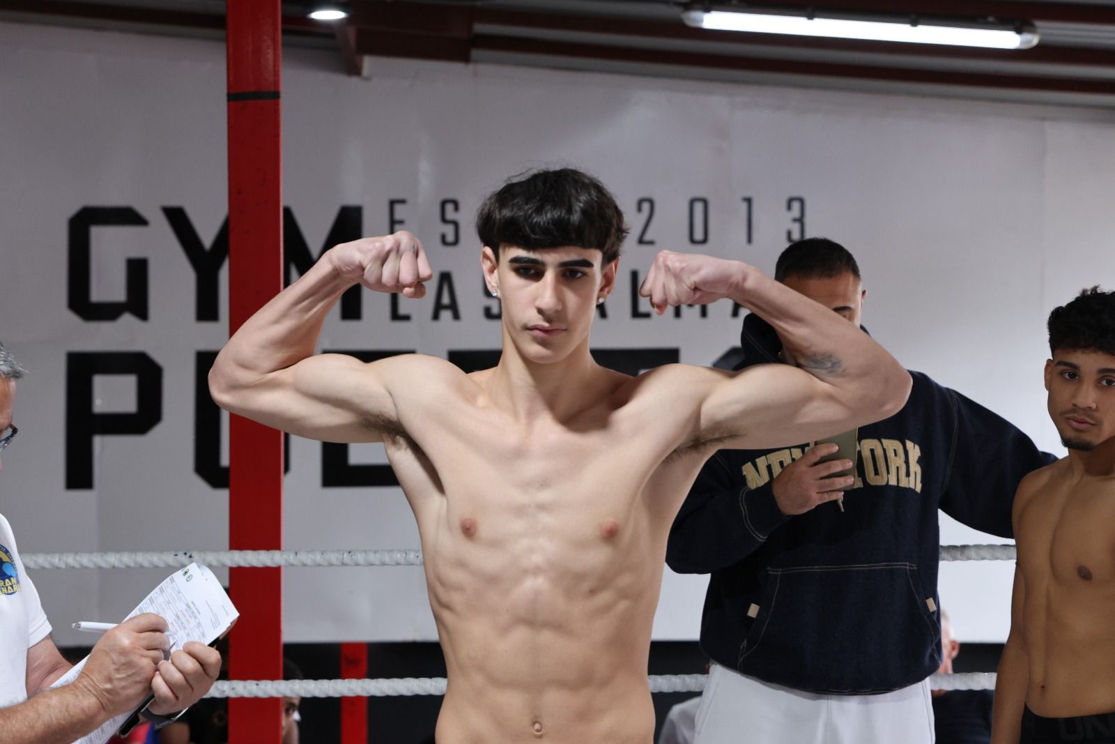 Pesaje de las Finales del Provincial de Boxeo