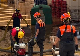 Imagen de los trabajos de achique realizados en enclaves de Teguise (Lanzarote).