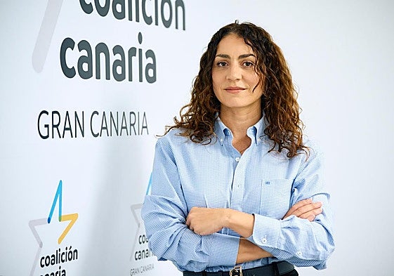 Vidina Cabrera, portavoz de CC en el Cabildo de Gran Canaria.