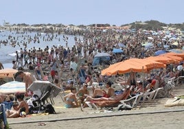 Turistas en el sur de Gran CAnaria