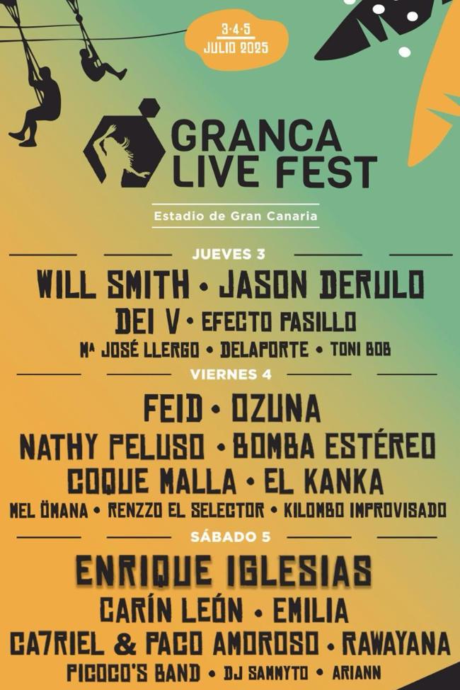 Cartel cerrado con una alineación estelar