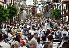 Romería de Teror en imagen de archivo.