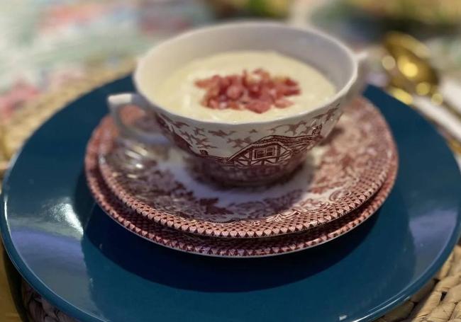 Cena del miércoles: crema de papas con trufa