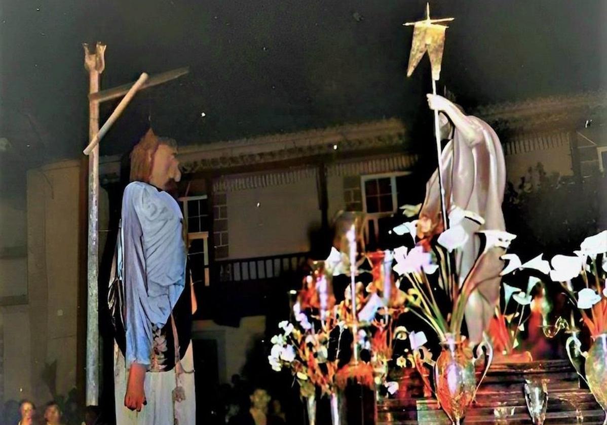 Vladimir Putin durante la Quema de Judas de Teror hace algunos años.