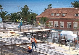Imagen de archivo, de principio de año, de las obras realizadas en el Materno Infantil.