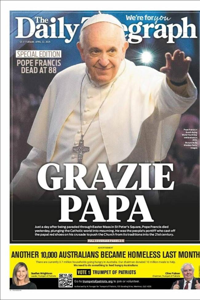Portada de The Daily Teregraph