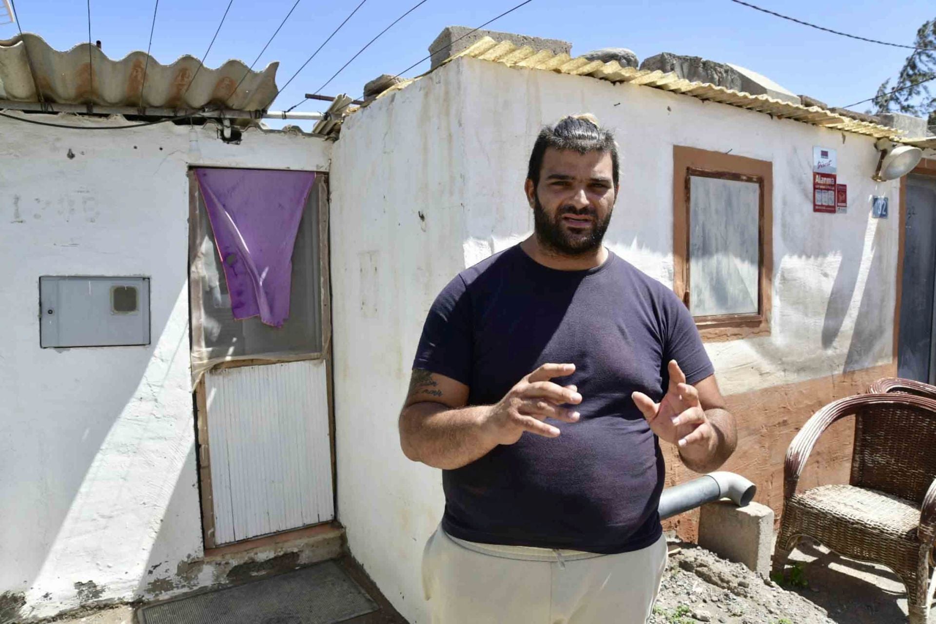 Imágenes del mal estado de las viviendas