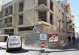 Obra para nuevas viviendas en el centro de Arrecife