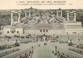 Panorámica de la exposición en 1925.