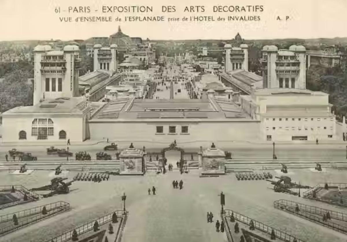 Panorámica de la exposición en 1925.