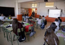 Imagen de archivo de un aula en Gran Canaria.