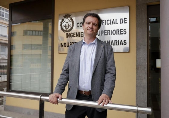 El decano del Colegio de Ingenieros Industriales de Canarias Oriental en una imagen de archivo.
