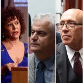 De izquierda a derecha, María Auxiliadora Díaz, José Antonio Morales y Miguel Ángel Parramón.
