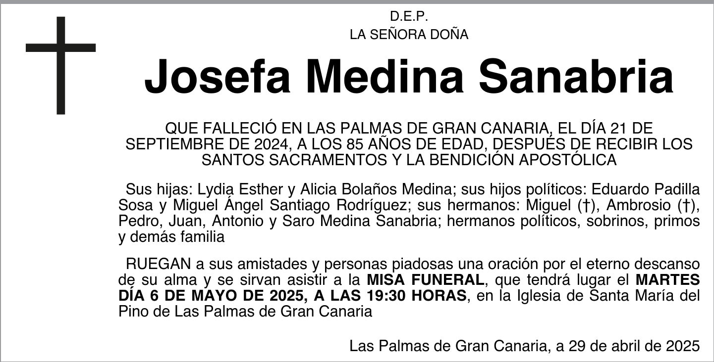 Josefa Medina Sanabria