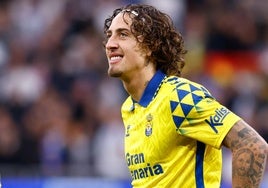 Fábio Silva, en el Bernabéu.
