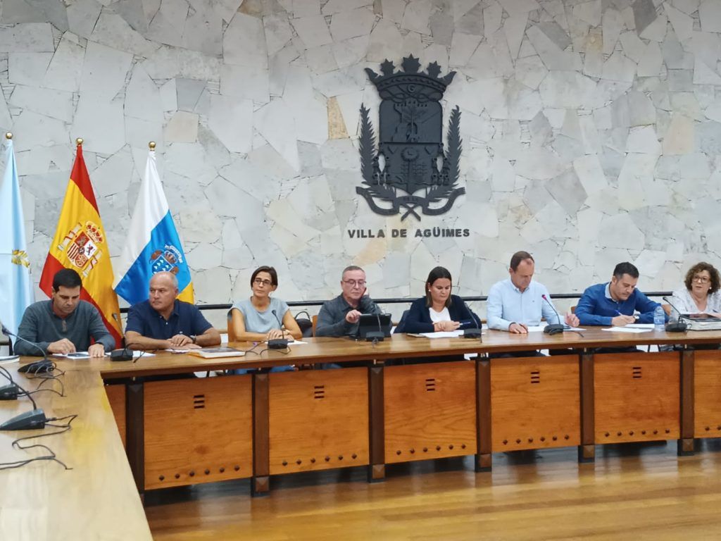 Imagen de archivo de un pleno en Agüimes.