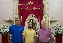 José Falcón, Benahoare del Rosario y Sergio Sánchez, integrantes de la comisión.