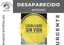 Cartel del desaparecido.