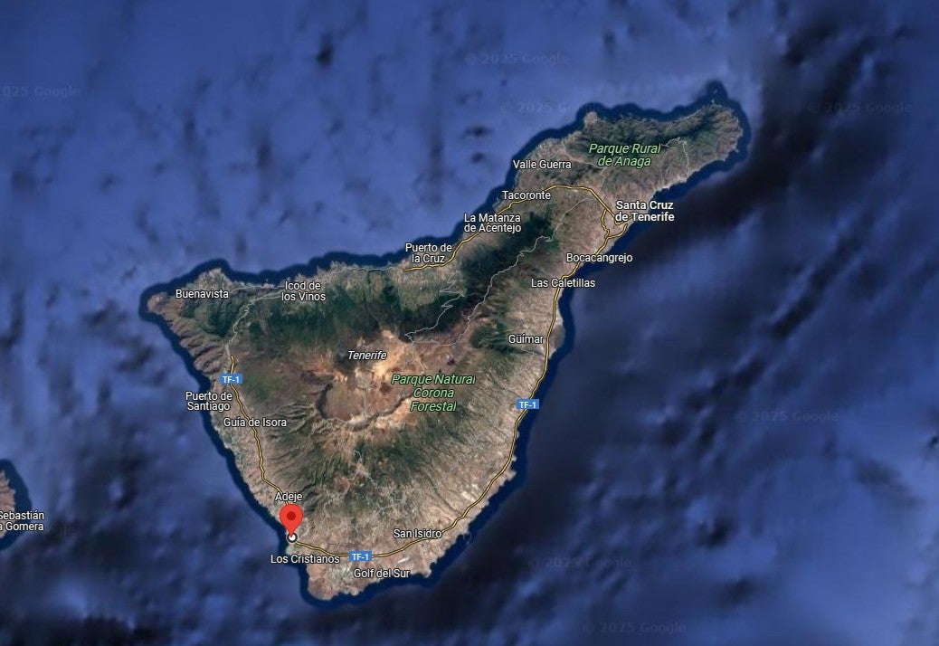 Imagen secundaria 1 - Ubicación concreta del lugar donde se produjo la operación policial en Tenerife.