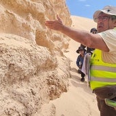 En el Geolodía 2024, el catedrático de la Universidad de La Laguna, Ramón Casillas, guió la ruta por Lajares.