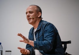 Javier Gutiérrez, el pasado sábado, durante la quinta edición de las Jornadas sobre el Oficio Cinematográfico.
