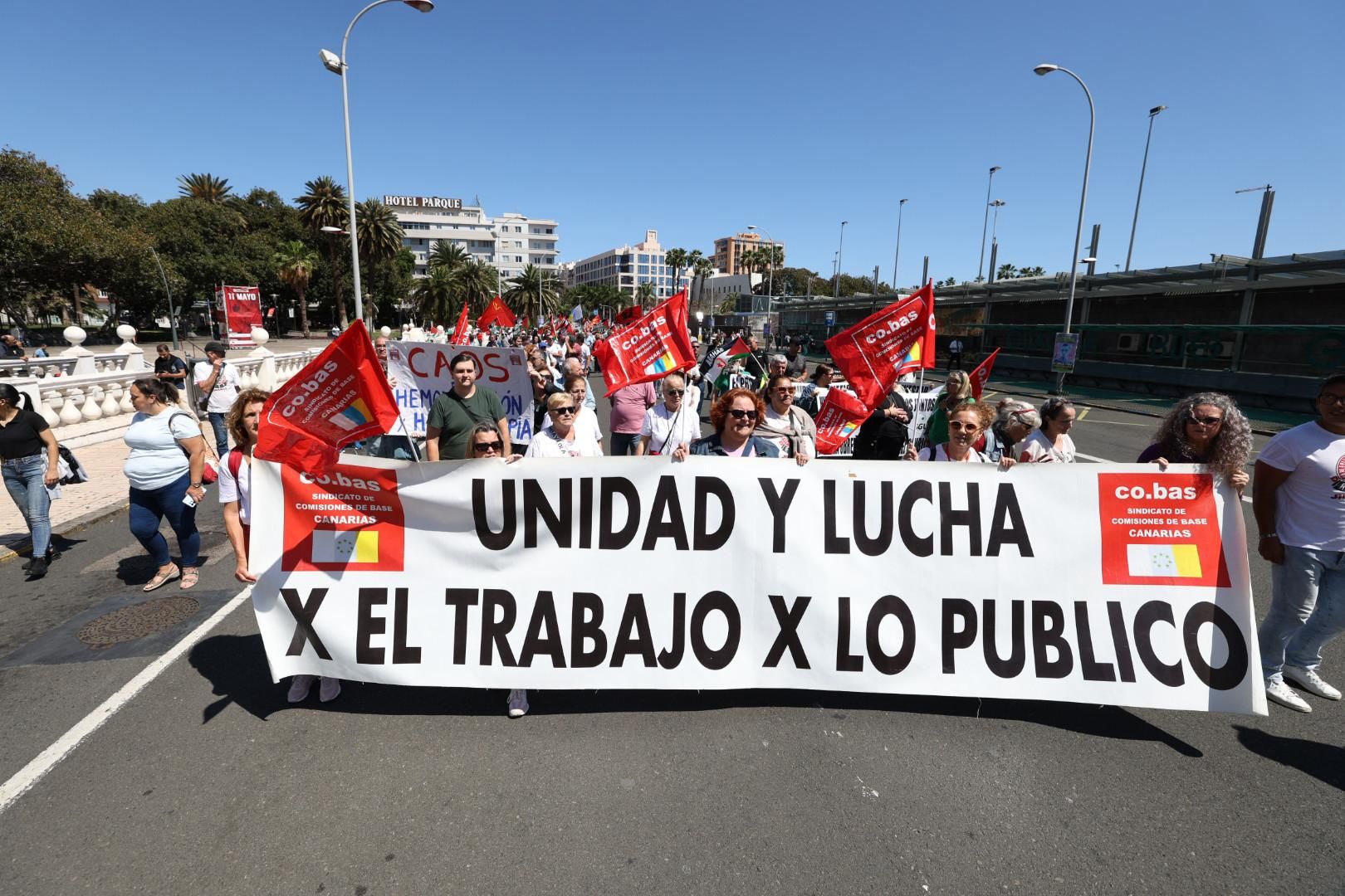 Canarias sale a la calle el Día del Trabajador