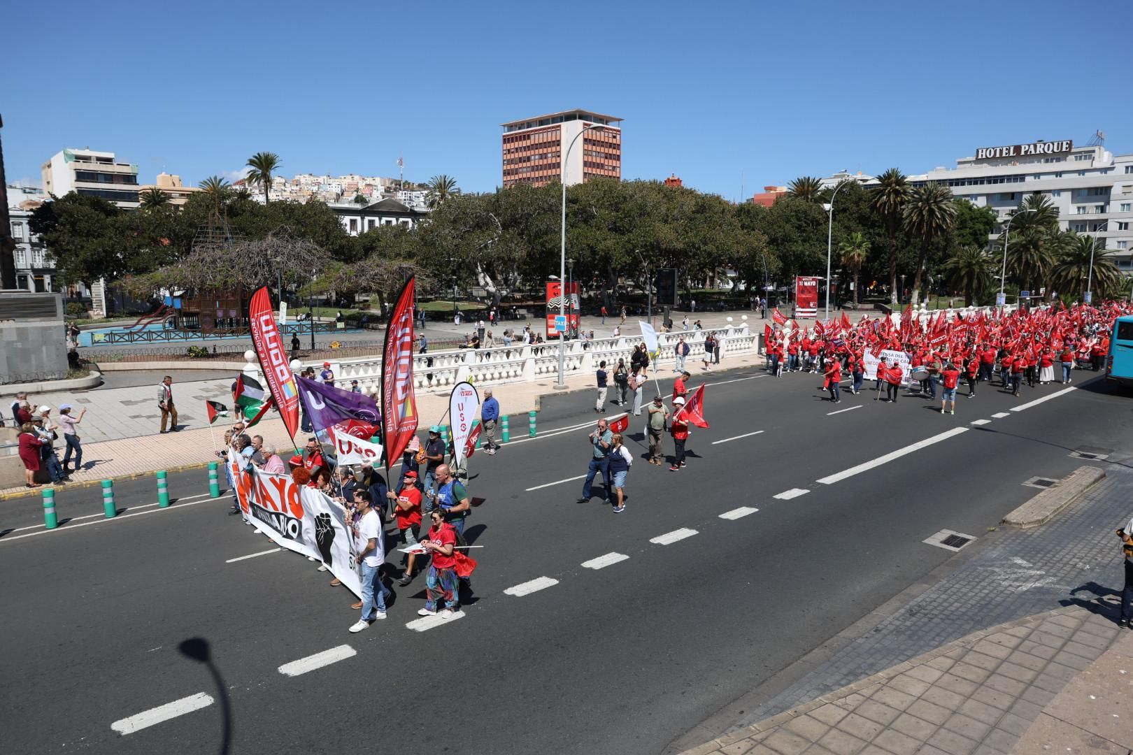 Canarias sale a la calle el Día del Trabajador