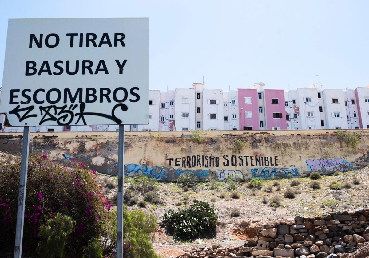 Laderas utilizadas como vertederos