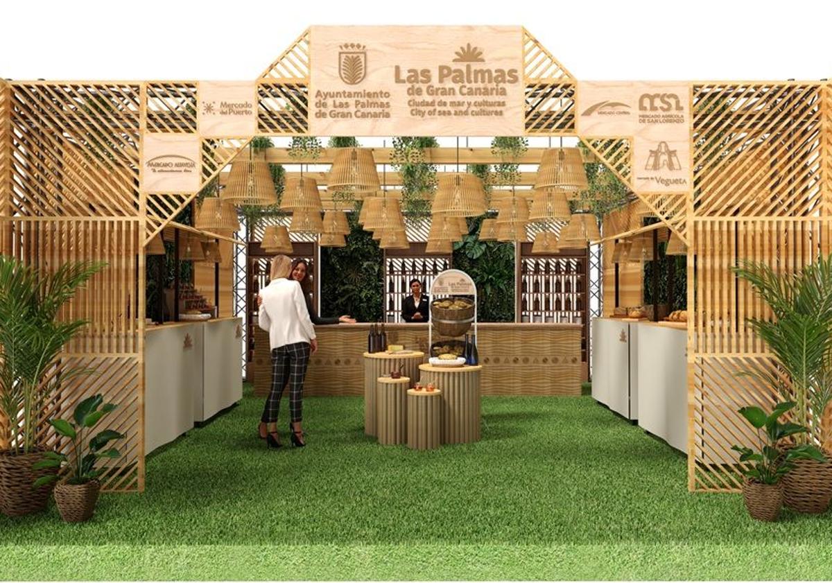 Imagen principal - Precentación del stand del ayuntamiento de Las Palmas de Gran Canaria para la Feria Gran Canaria Me Gusta