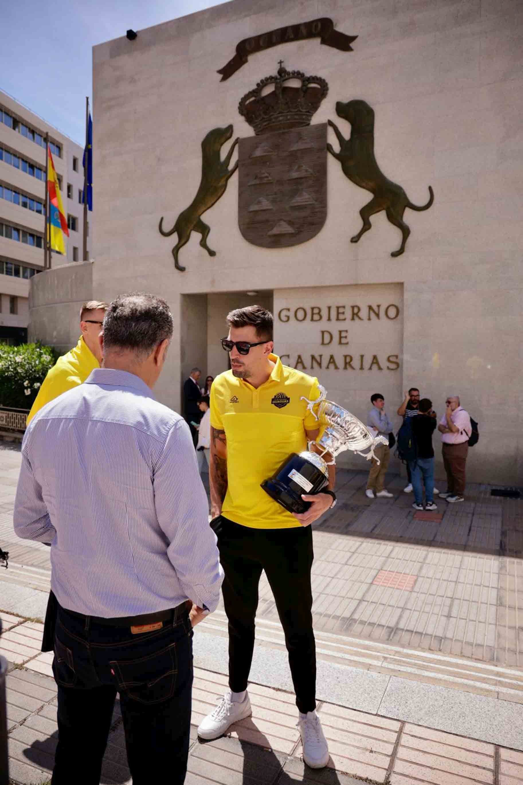 La recepción del Gobierno al CV Guaguas Las Palmas